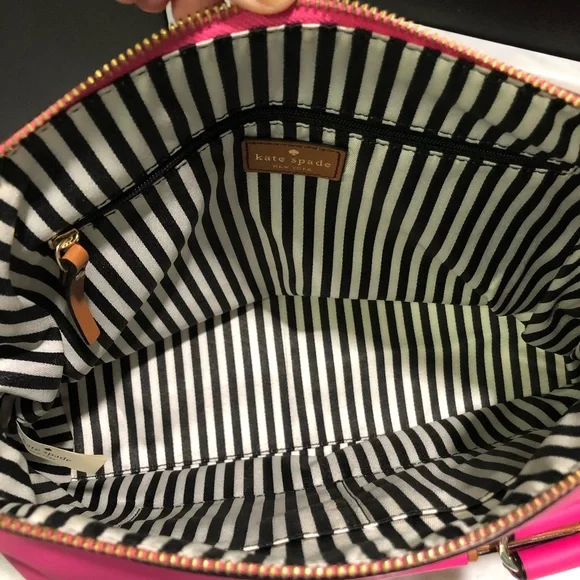 Hot Pink Kate Spade Bag w/Front Turn Lock Pocket - Picture 9 of 14